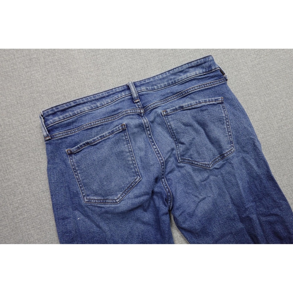 True Classic Slim Jeans Mens 33x30 Blue Medium Wash Denim Straight Leg Stretch